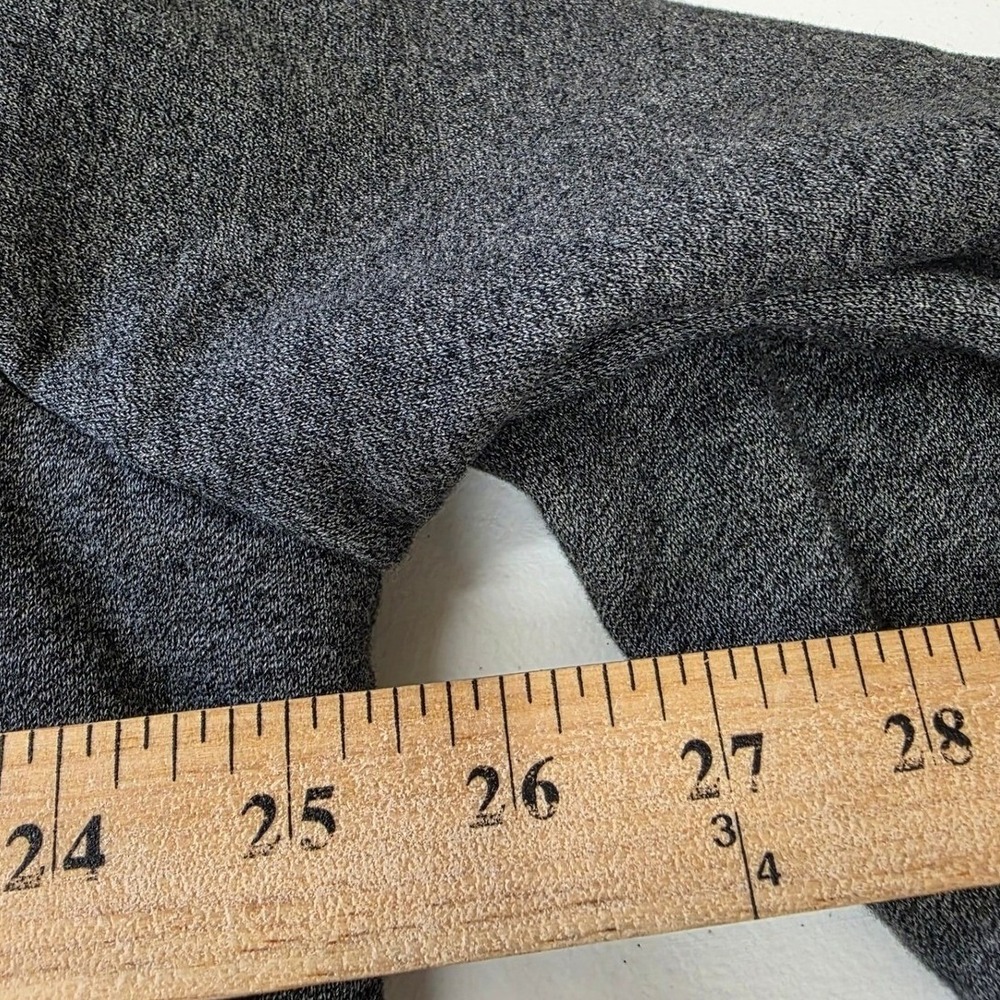 LL Bean Womens XL Gray Sherpa Lined Open Front Fleece Cardigan Jacket - Picture 6 of 8